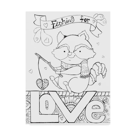 Trademark Fine Art Valarie Wade 'Fishing For Love' Canvas Art, 14x19 ALI33580-C1419GG